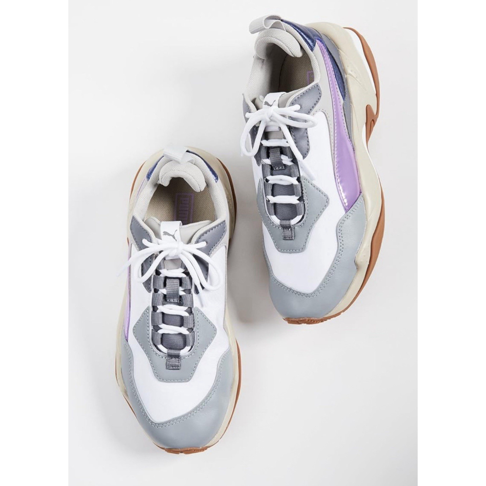 Puma Thunder Electric # 367998-01• White| Pink Lavender| Cement grey|Women Sz 8